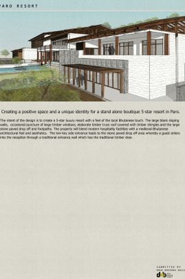 Conceptual design for Paro Resort